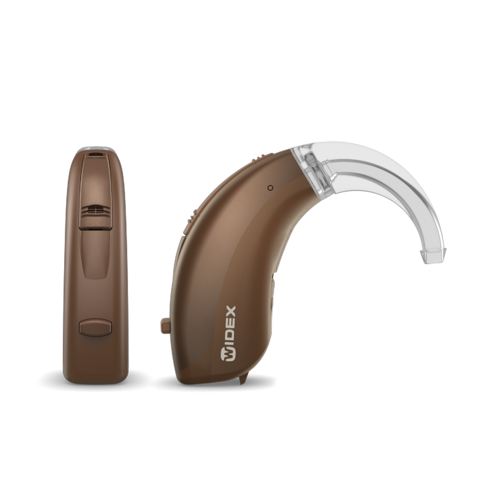 2010 Widex BB2BTE312 Double ChestnutBrown Chestnut Hearing aid Shadow