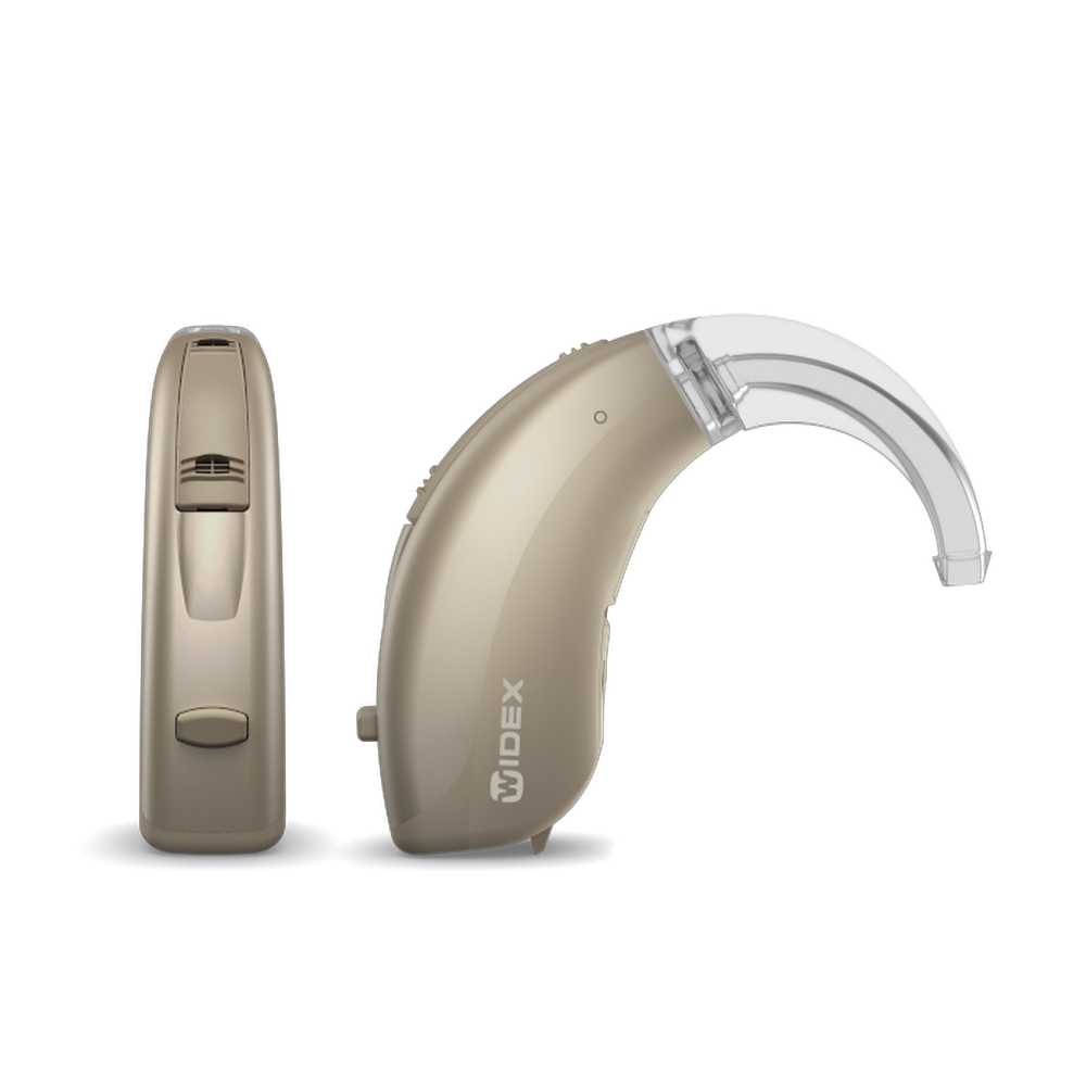 2010 Widex BB2BTE312 Double GoldenBrown Golden Hearing aid Shadow