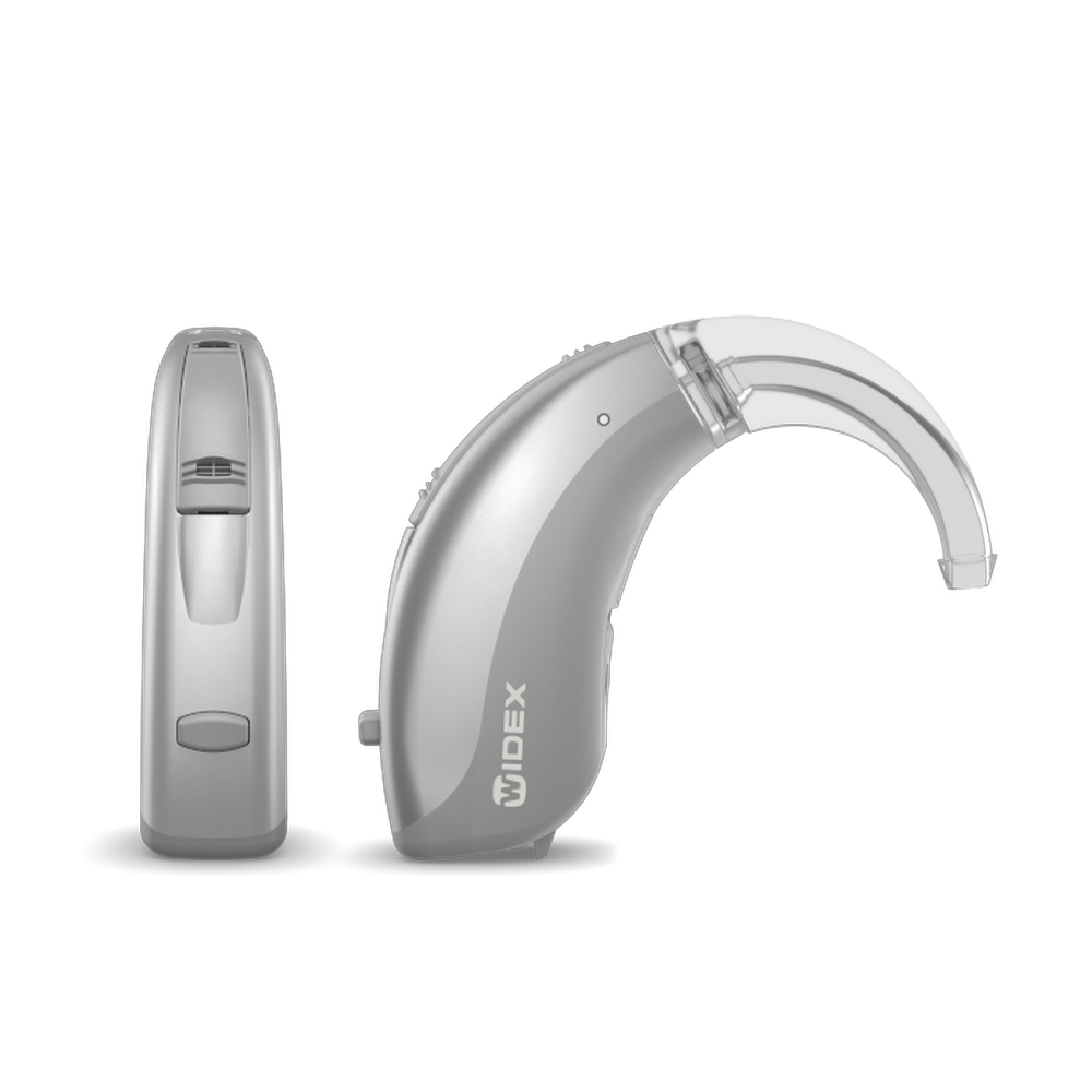 2010 Widex BB2BTE312 Double SilverGrey LightGrey Hearing aid Shadow