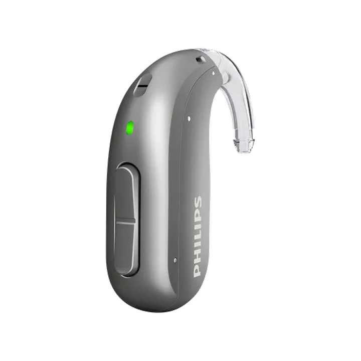 Philips_HearLink50_miniBTE_H2-2025_Left_C092DarkGrey_Hook_1200x1200px_Original file